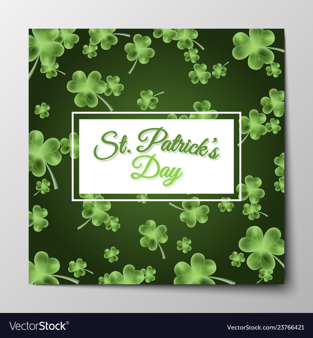 St patricks day greeting background