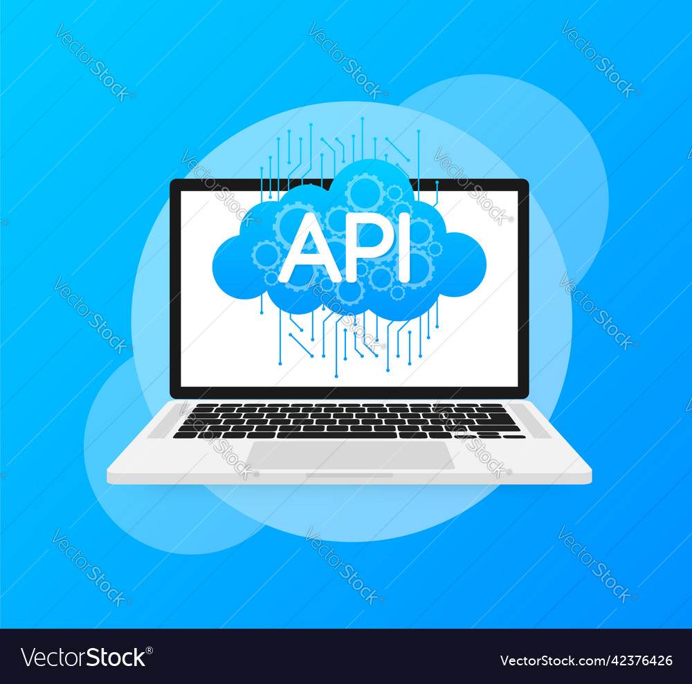 3d api for web design flat vector image 3d api for web design flat