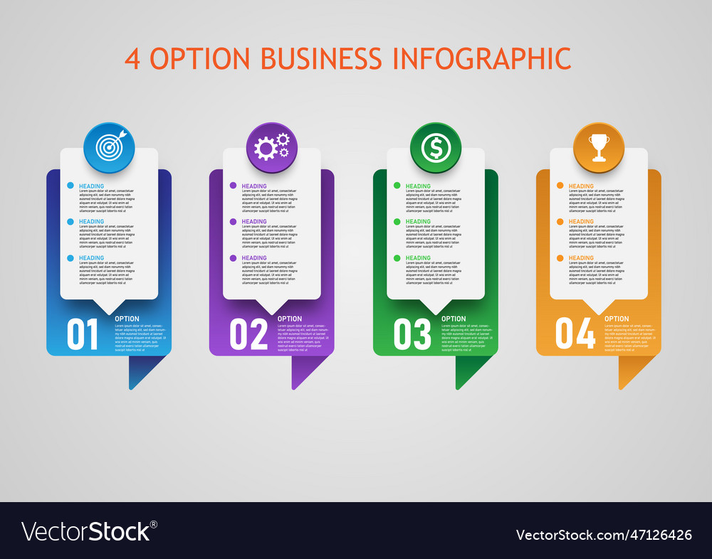 4 Option Business Royalty Free Vector Image - Vectorstock