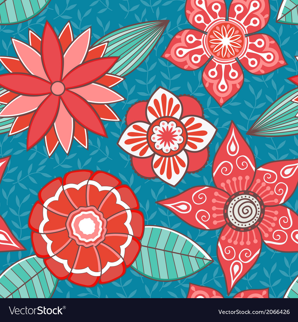 Abstract floral background summer theme seamless