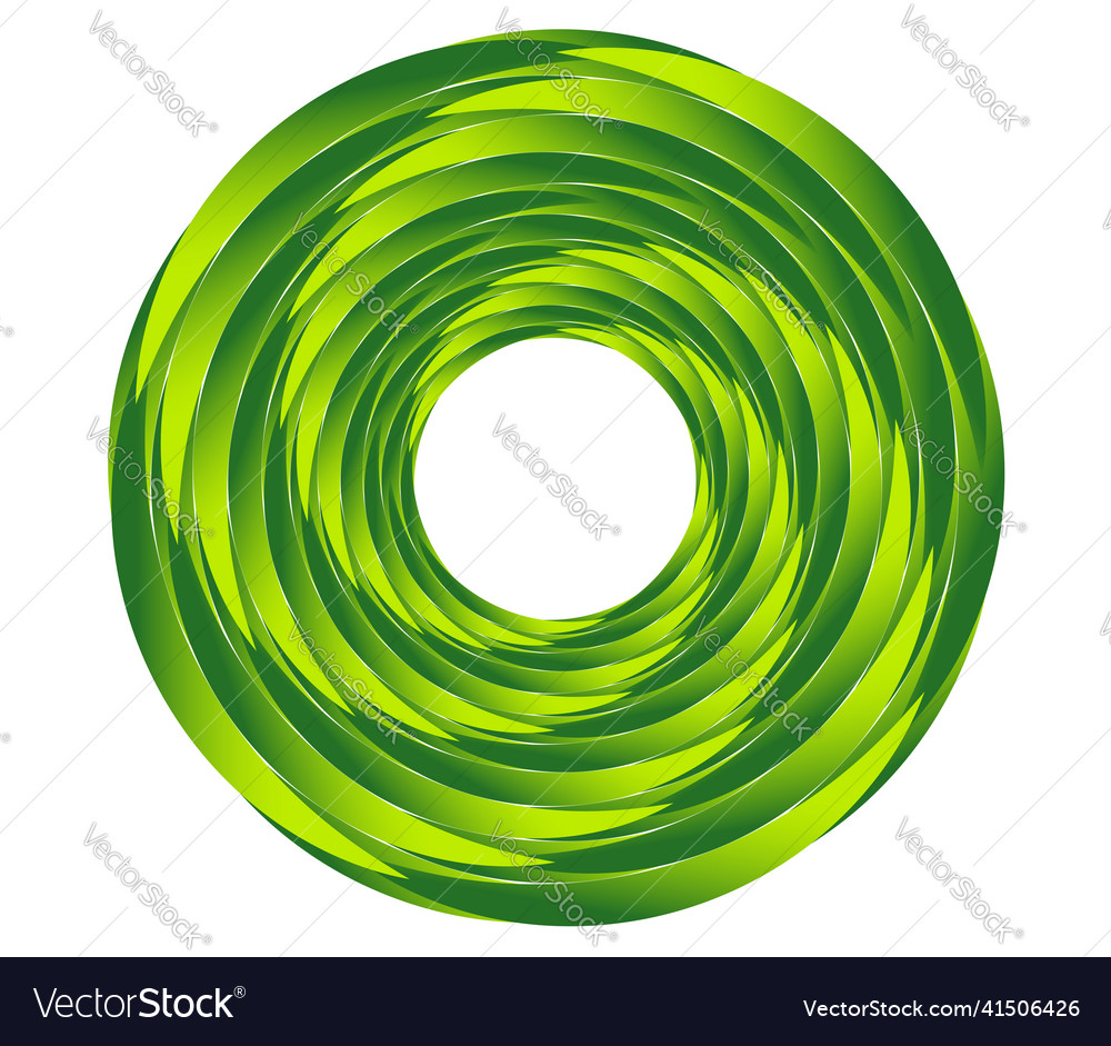Abstract geometric circle ring design element