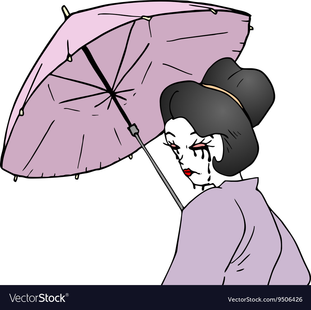 Artistic geisha Royalty Free Vector Image - VectorStock