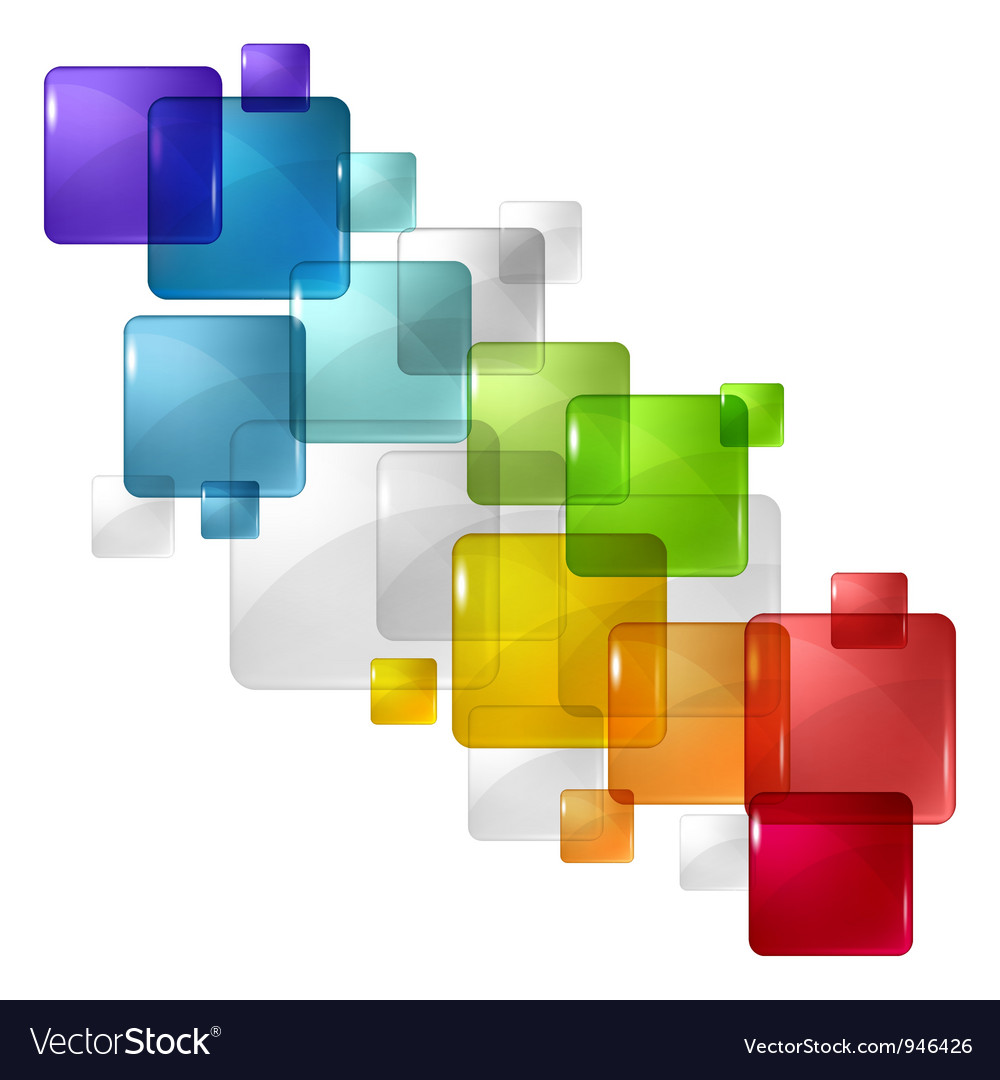 Colorful Transparent Square Background