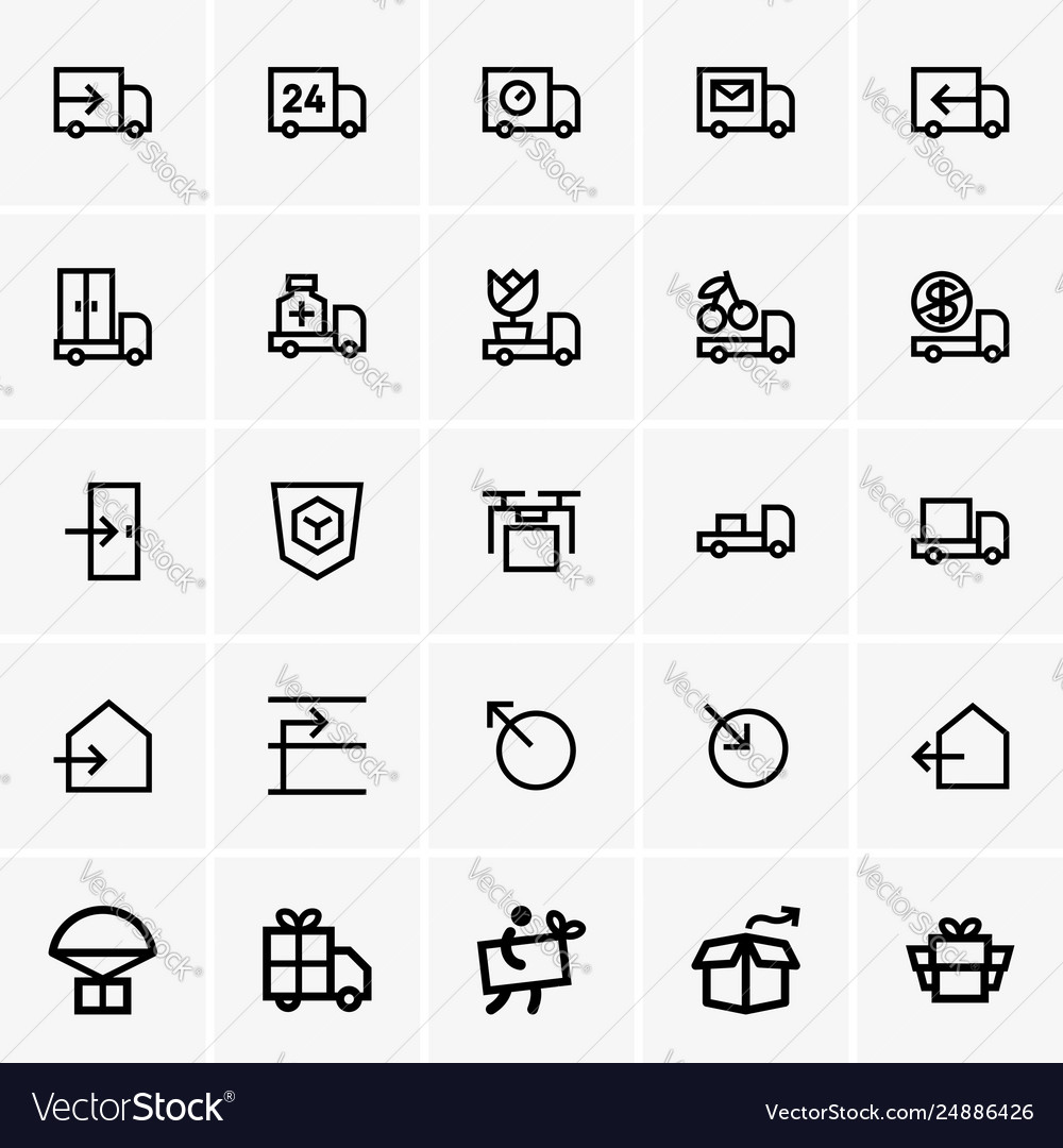 Delivery icons