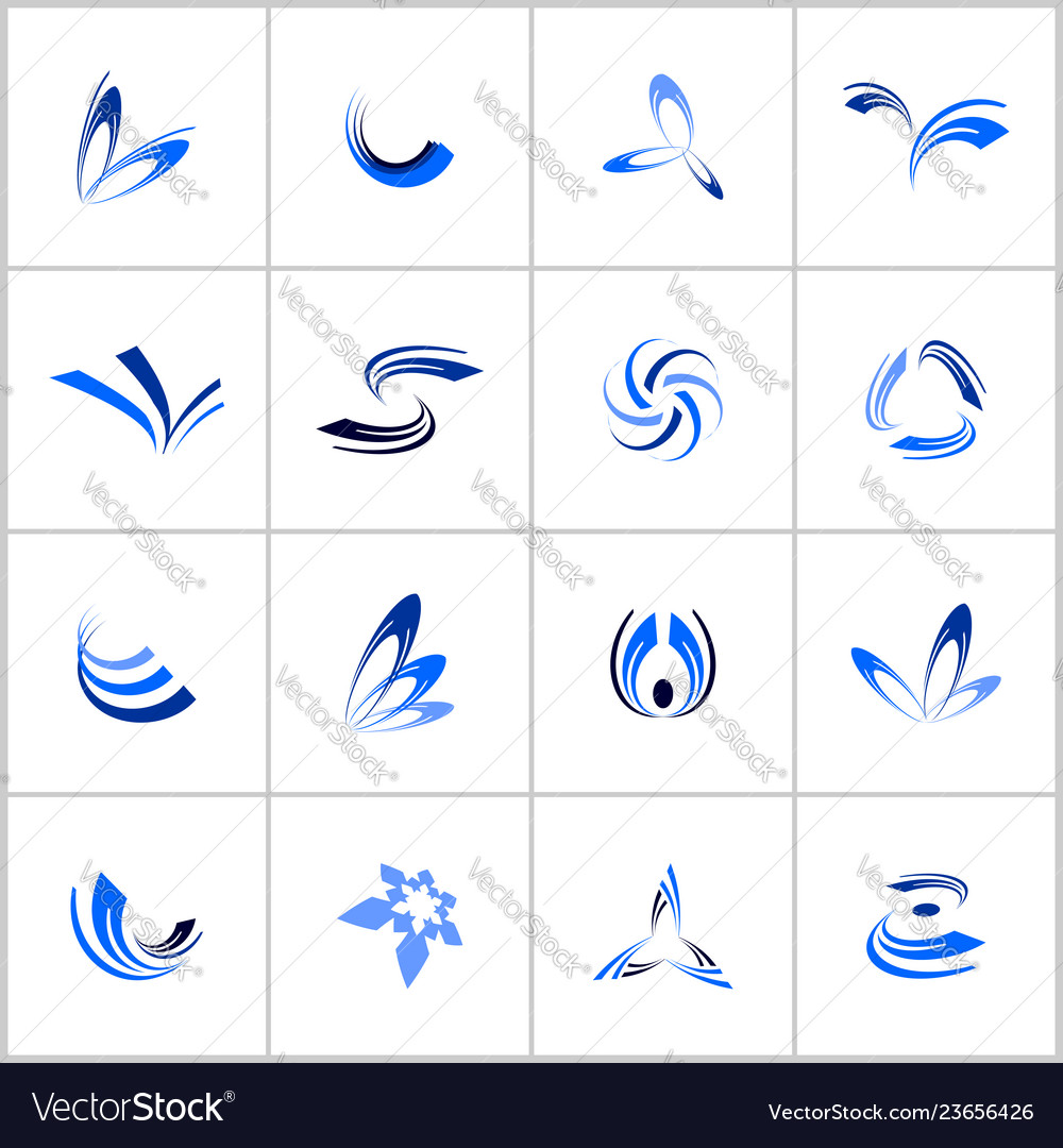 Design elements set vector image Design elements set