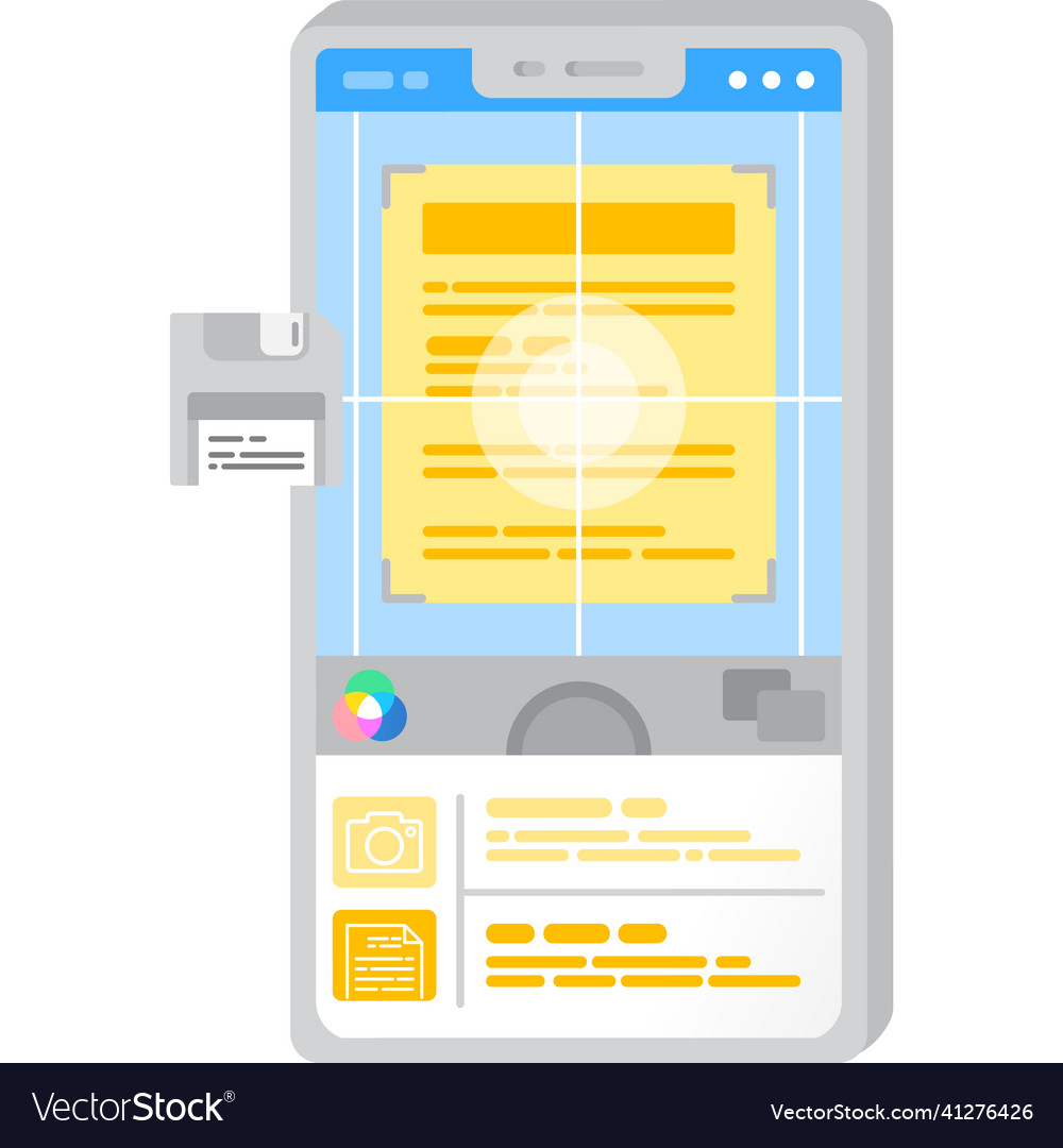 File icon document scan by mobile app