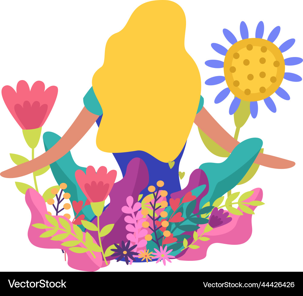 Spring Vector Stock Flat spring flowers Royalty Free Vector Image - VectorStock