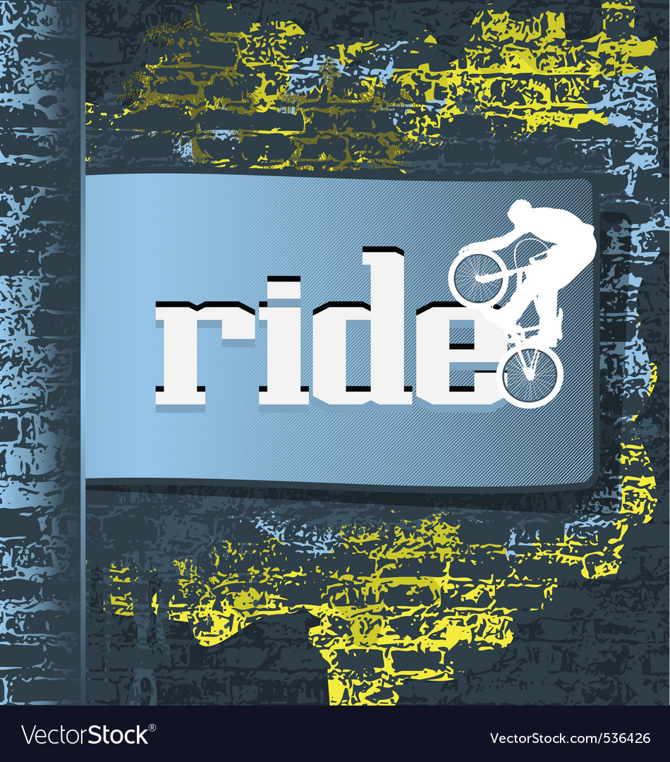 Grunge Bmx Bicycle Silhouette