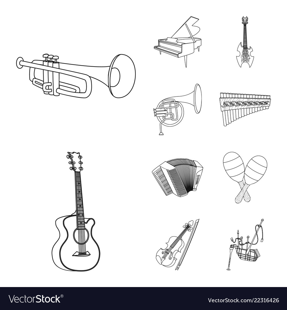 Isolated object of music and tune symbol vector image Isolated object of music and tune symbol