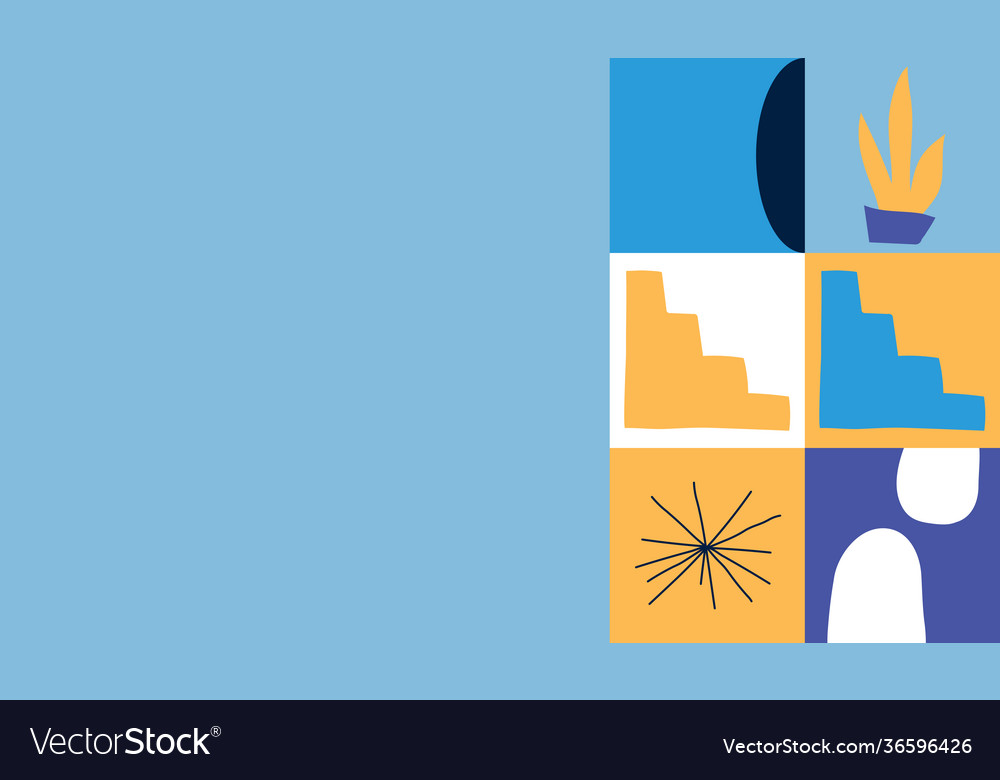 Minimal geometric pattern design vector image Minimal geometric pattern design