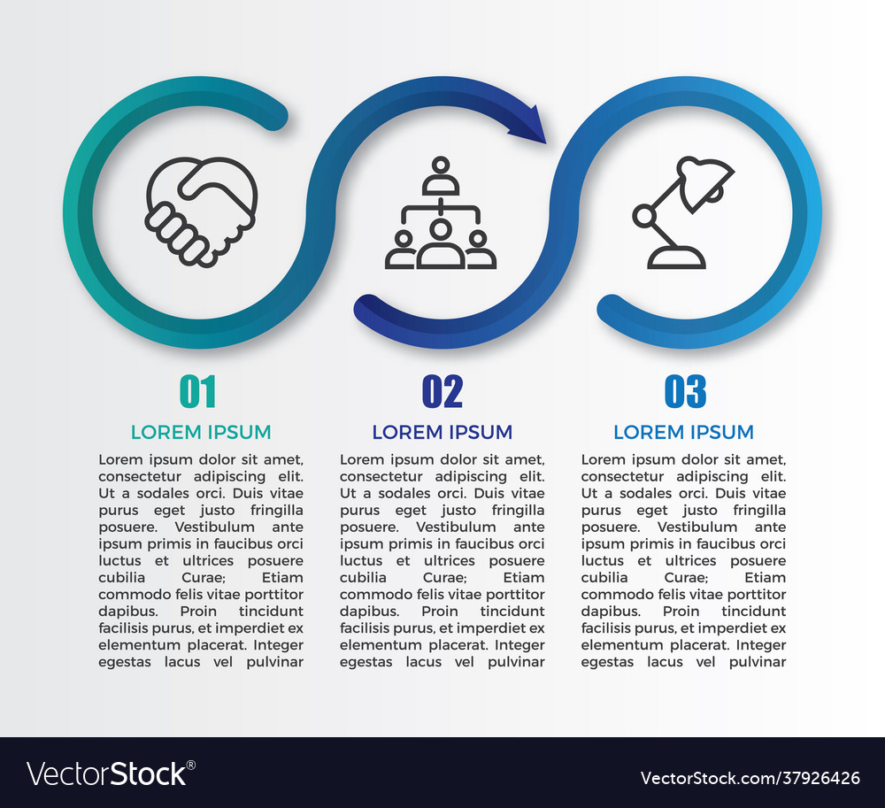 Minimalistic gradient infographic label design
