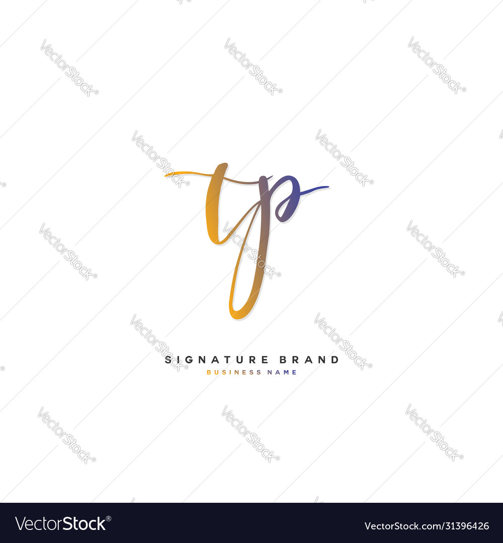 T p tp initial letter handwriting and signature