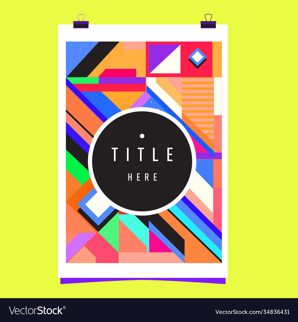 Abstract colorful geometric pattern background
