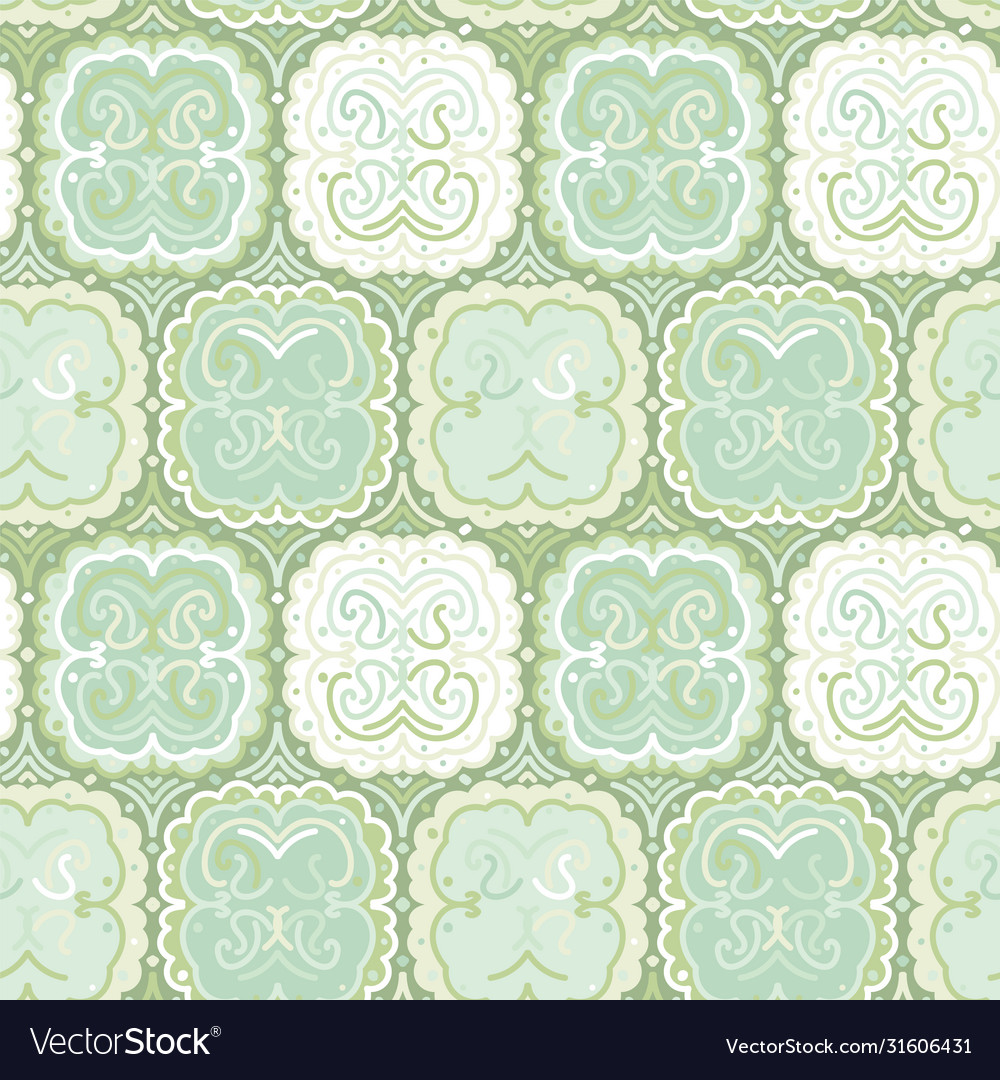 Abstract tiles mosaic seamless pattern vector image Abstract tiles mosaic seamless pattern
