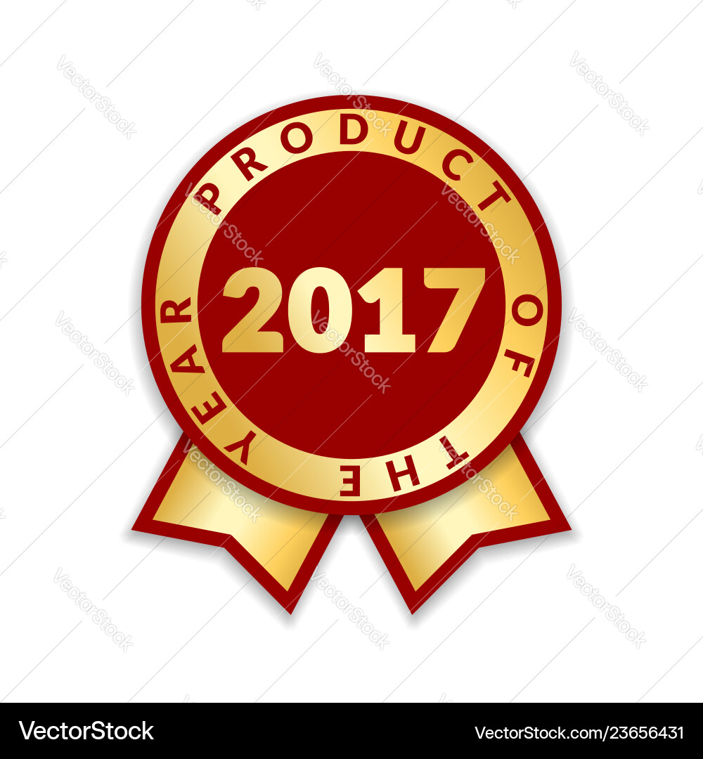Award ribbon the best Royalty Free Vector Image