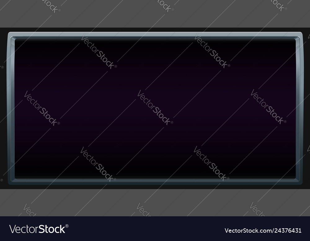 Chrome Frame on Dark Background