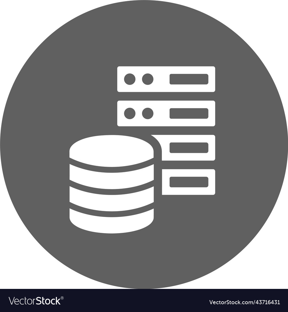 Database server icon gray graphics