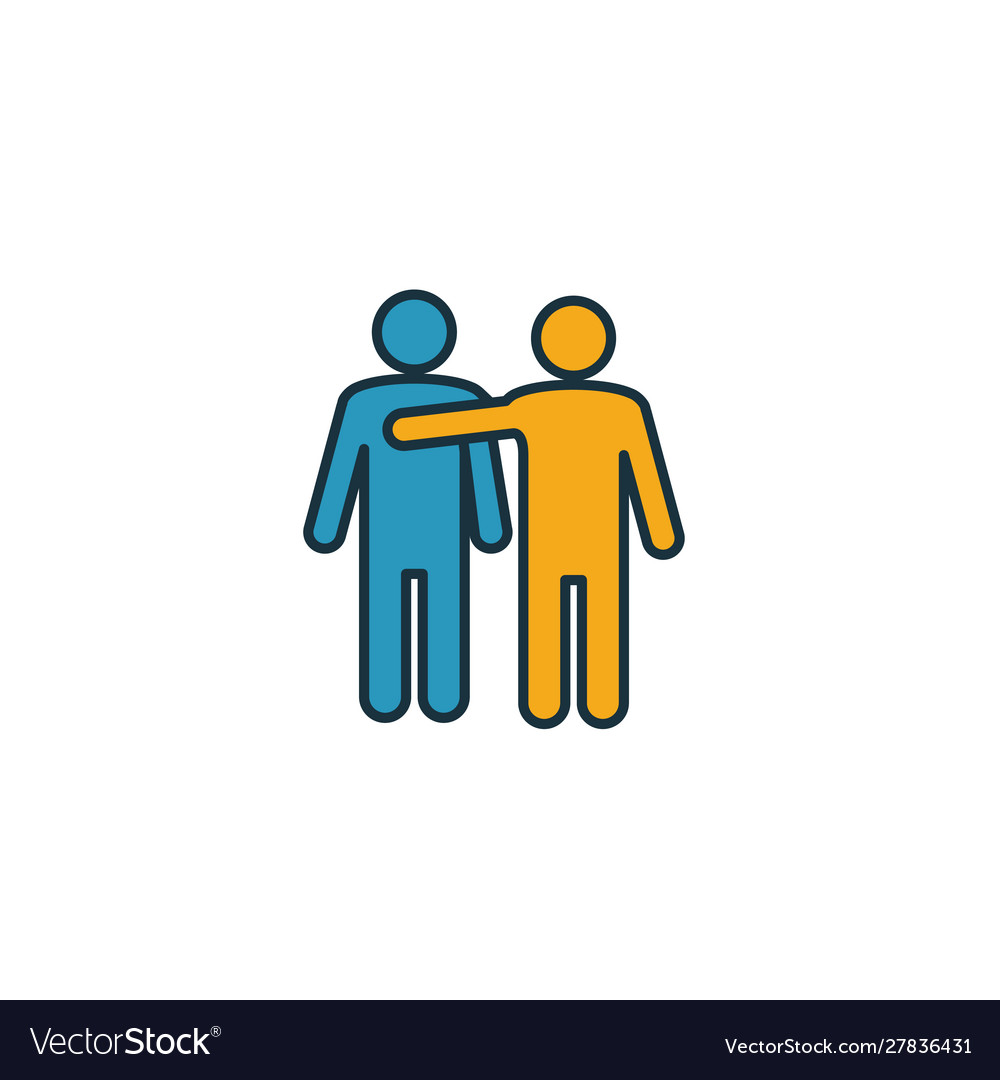 Empathy icon simple element from soft skills vector image Empathy icon simple element from soft skills