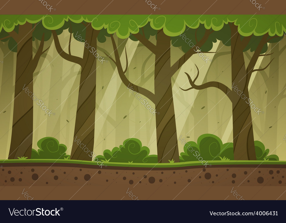 forest cartoon background royalty free vector image background forest