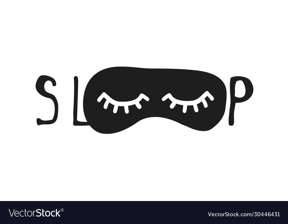 Hand drawn objects about sleep routines and text Vector Image Hand drawn objects about sleep routines and text