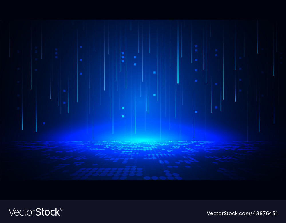 Hi-tech digital data abstract design vector image Hi-tech digital data abstract design