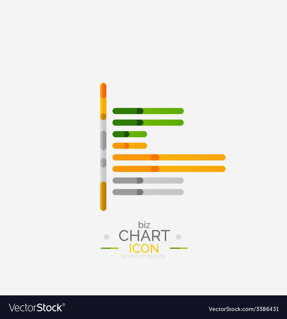 Line graph chart icon