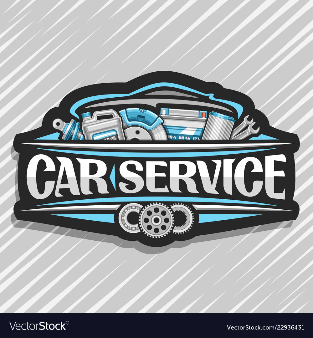 Logo for car service Royalty Free Vector Image