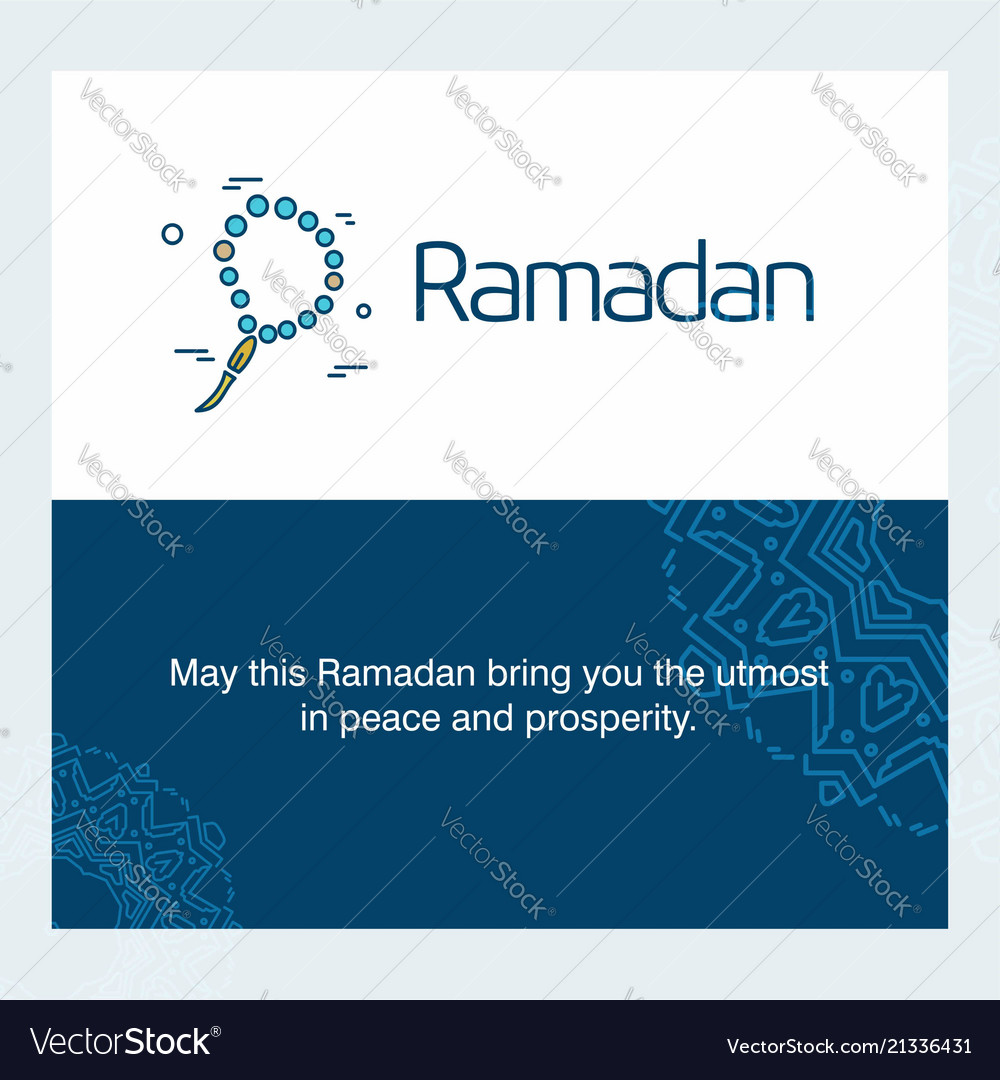 Ramadan typographic design with unique style