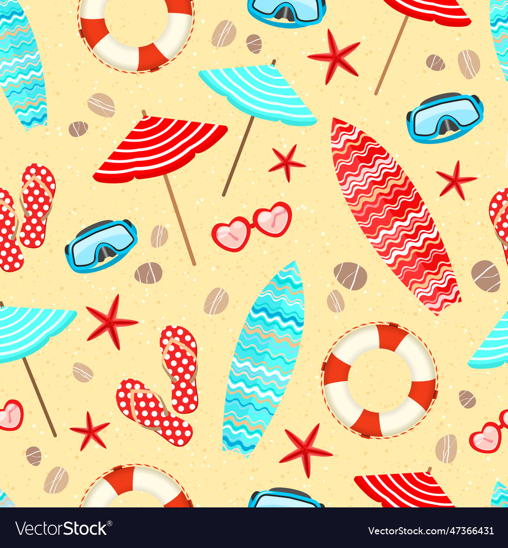 Seamless summer holiday pattern