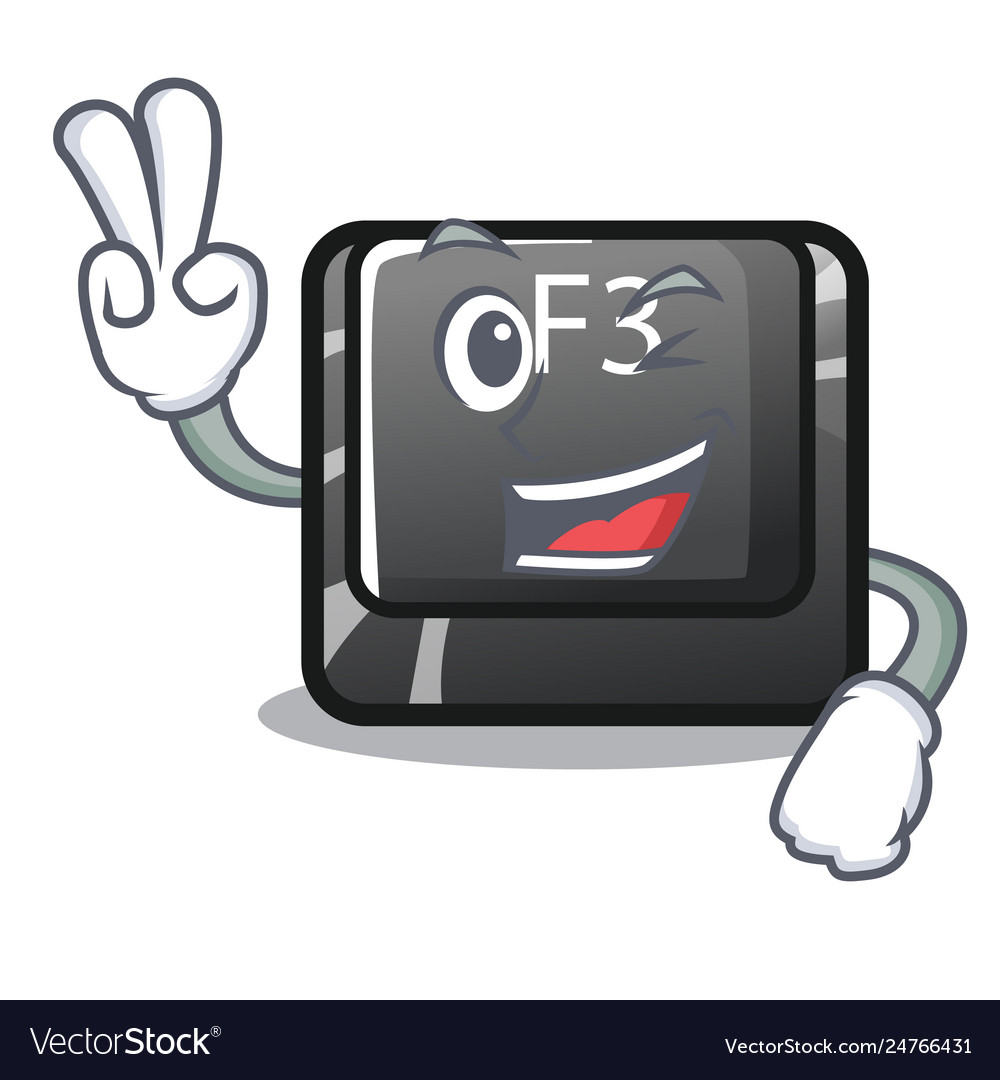 Two finger button f3 on character keyboard