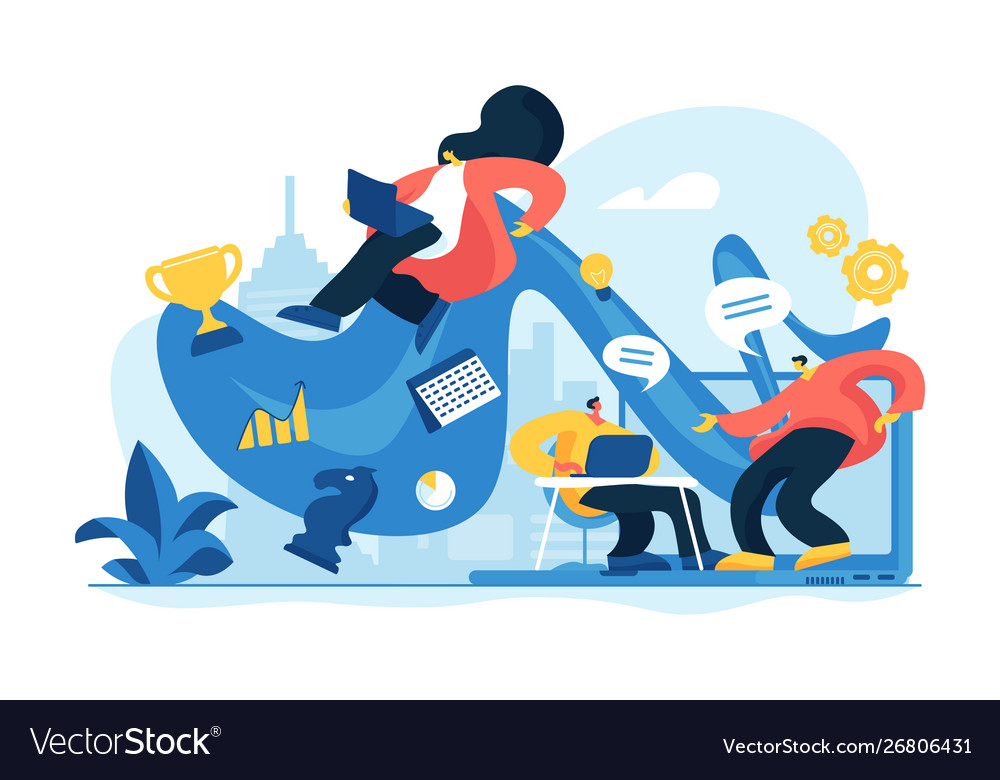 Workflow concept Royalty Free Vector Image - VectorStock