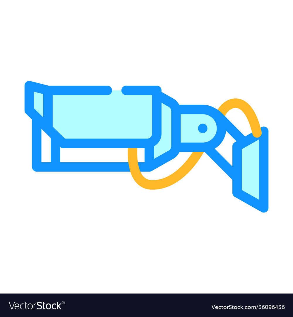 Camera device color icon flat