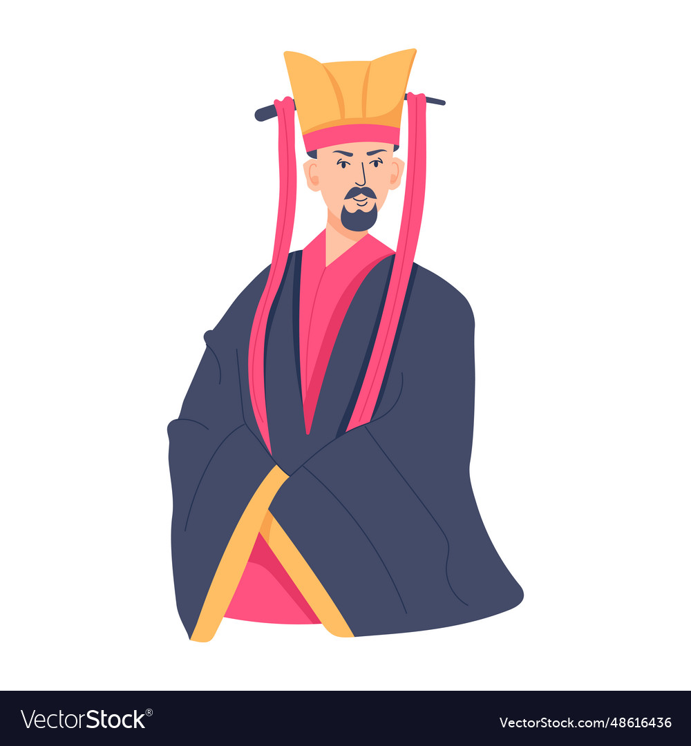 Chinese emperor Royalty Free Vector Image - VectorStock