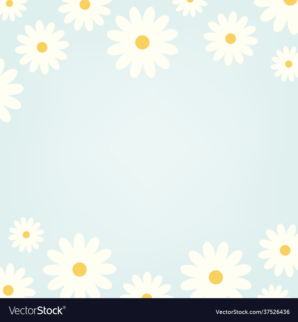 Daisy pattern Royalty Free Vector Image - VectorStock