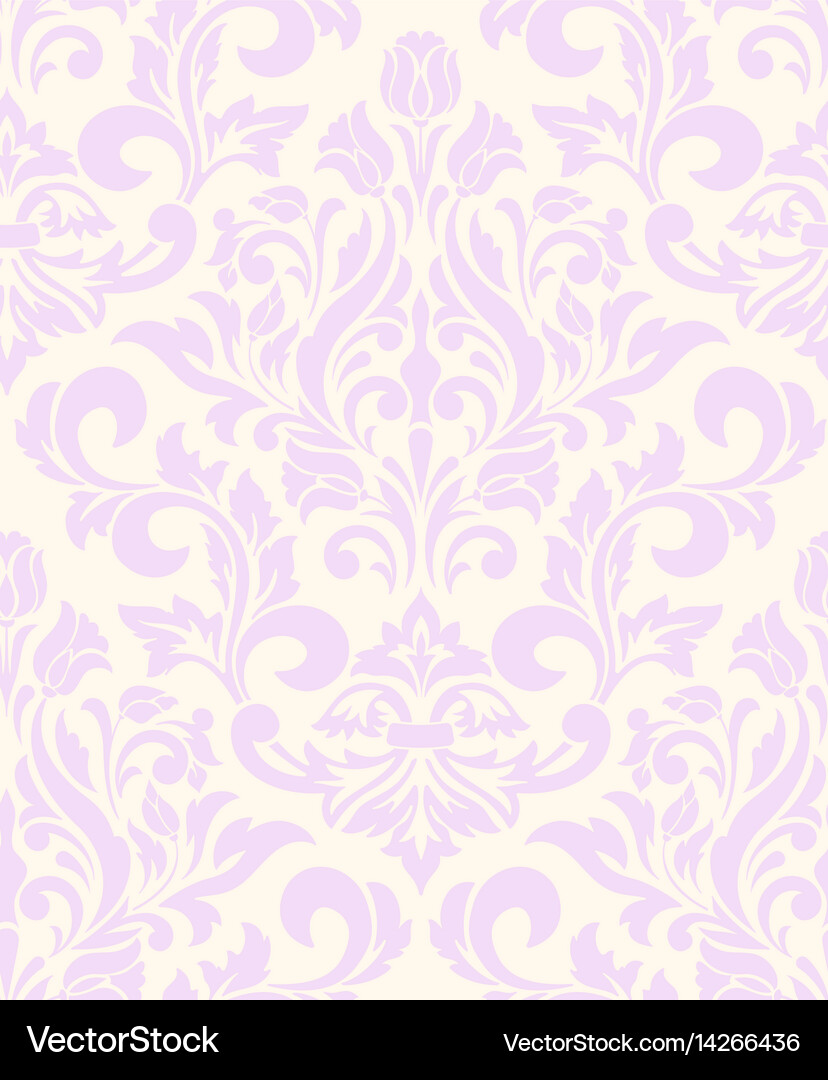Damask seamless pattern element classical luxury Vector Image