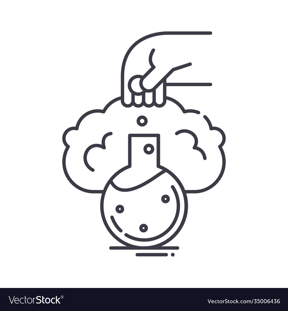Experiment icon linear isolated vector image Experiment icon linear isolated