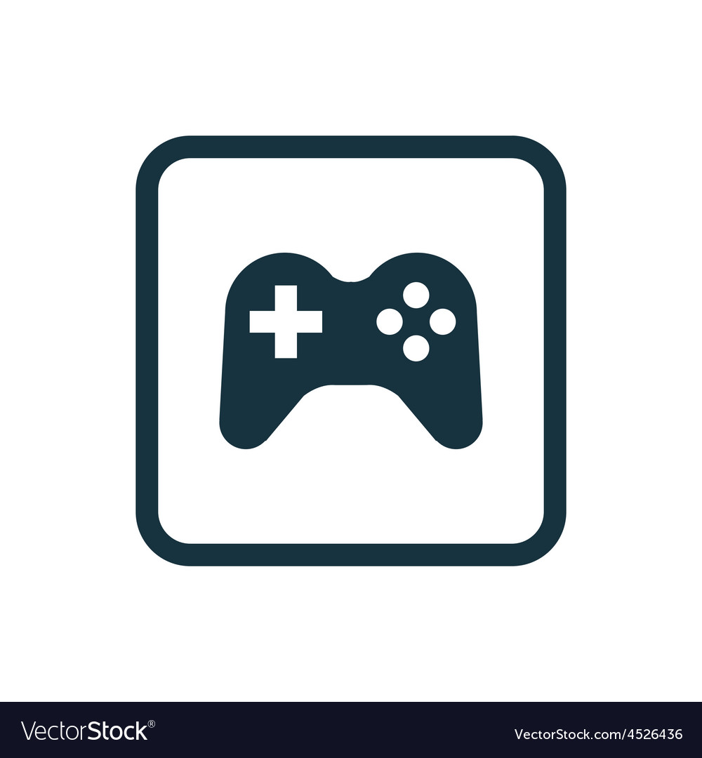 Joystick icon rounded squares button
