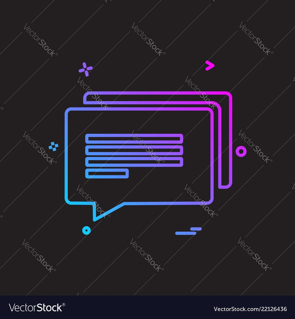 Message icon design