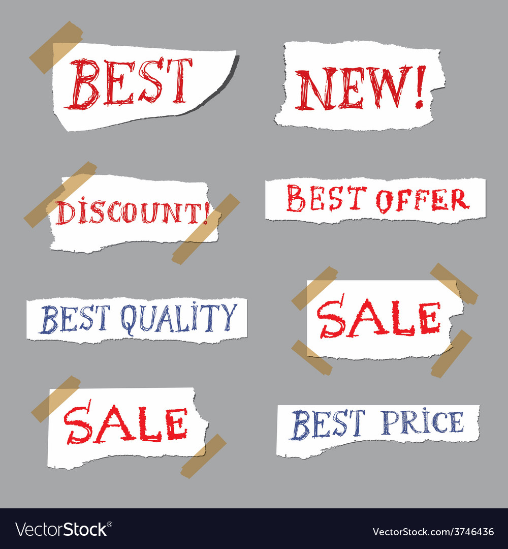 promotion-labels-royalty-free-vector-image-vectorstock