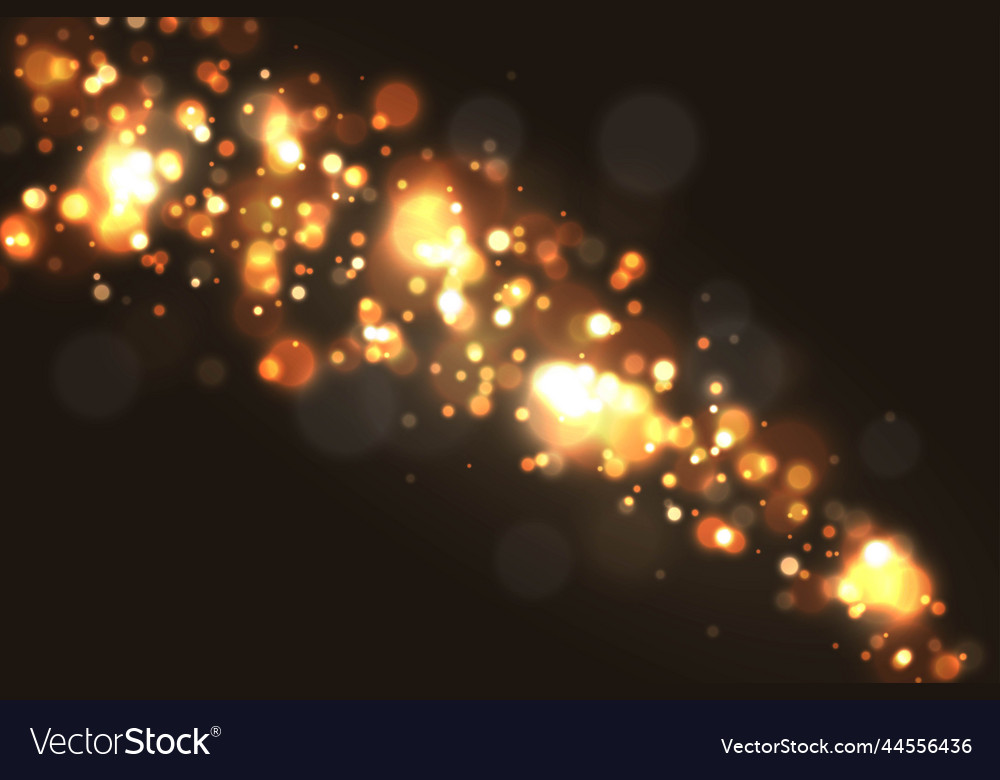 Realistic bokeh background design Vector Image Realistic bokeh background design