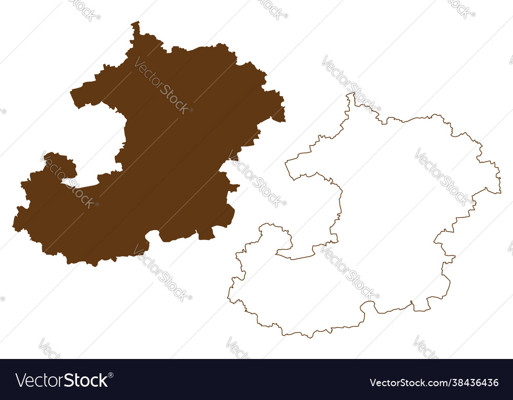 Saale-holzland district federal republic Vector Image