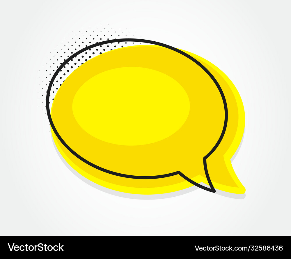 Speech bubble icon chat message sign Royalty Free Vector
