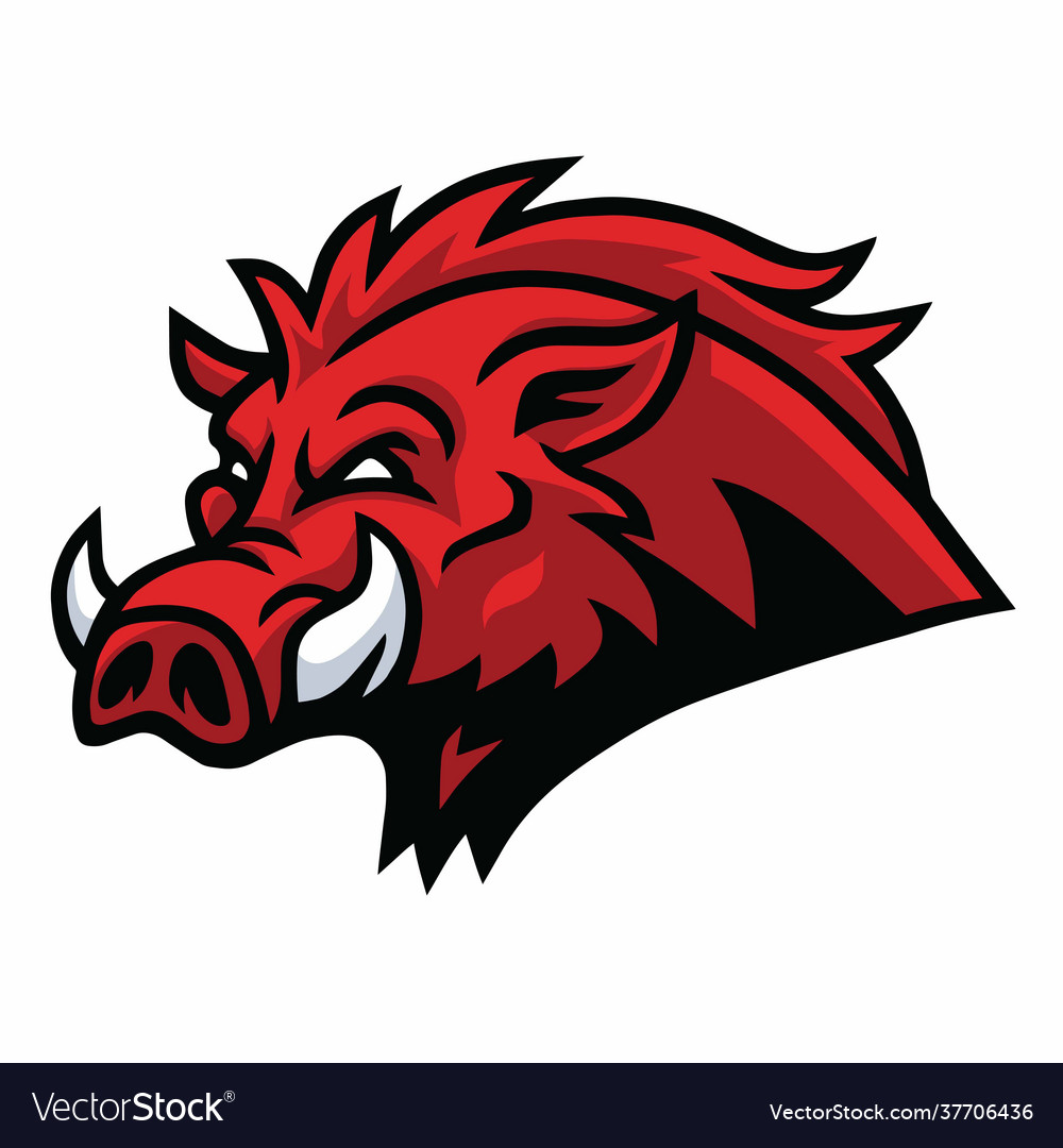 Red Wild Boar Logo