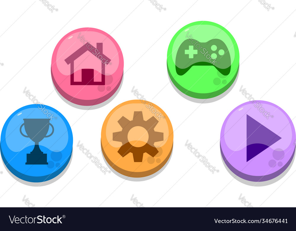 2d game button pack