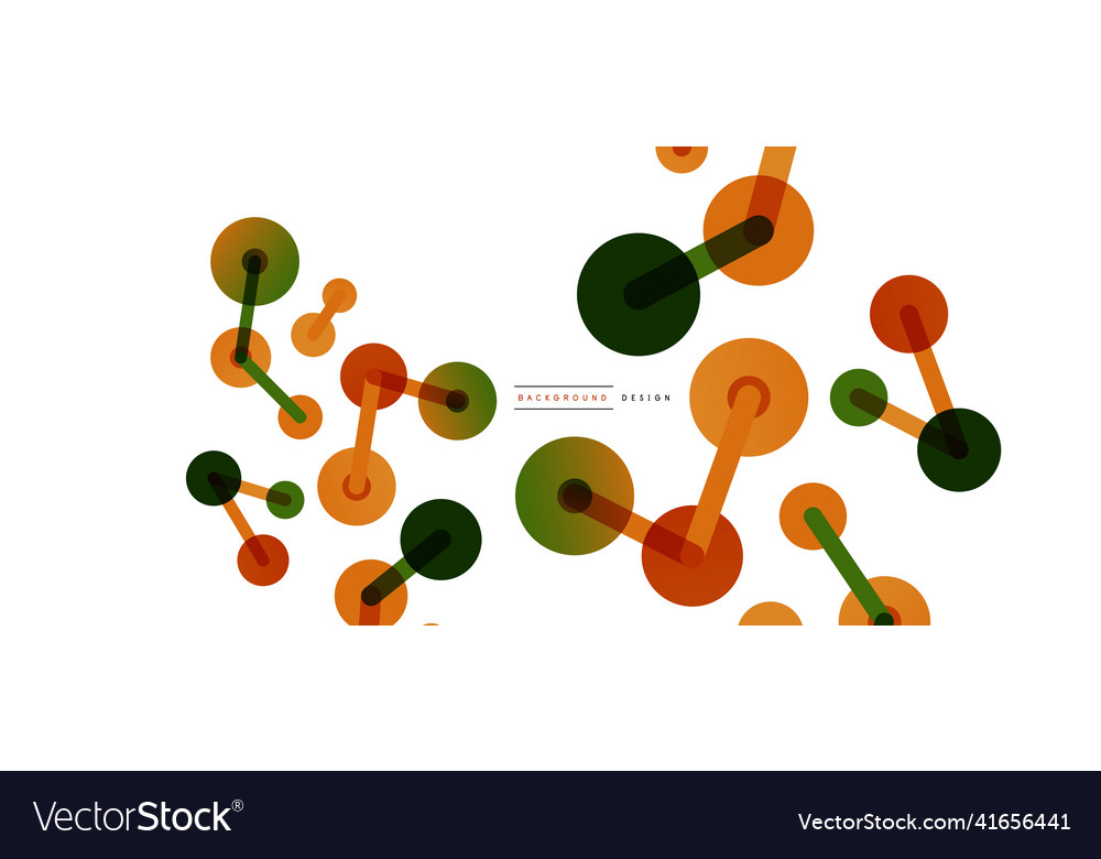 Abstract background round dots connected by lines