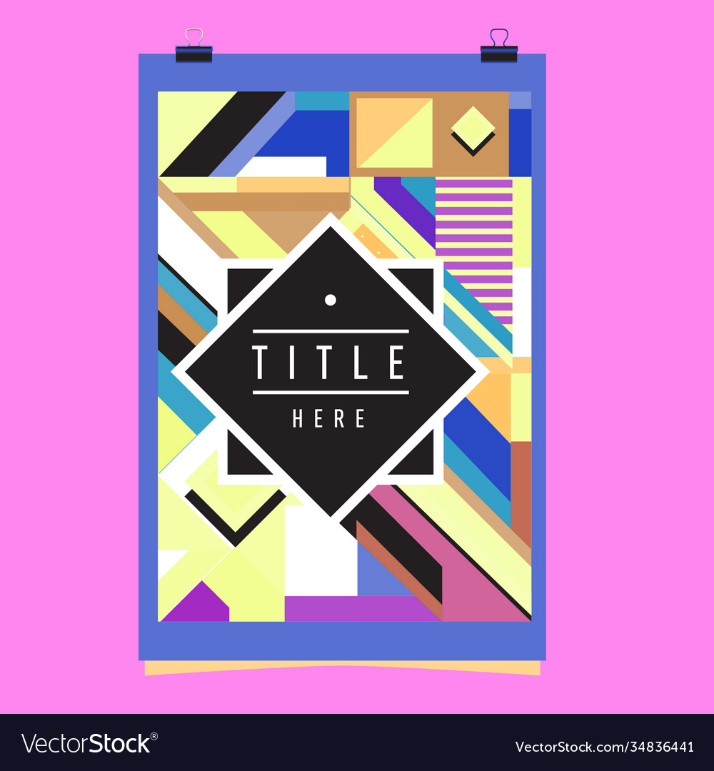 Abstract colorful geometric pattern background Vector Image Abstract colorful geometric pattern background