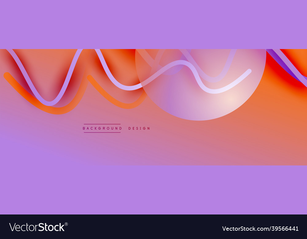 Abstract gradient background with wave line Vector Image Abstract gradient background with wave line