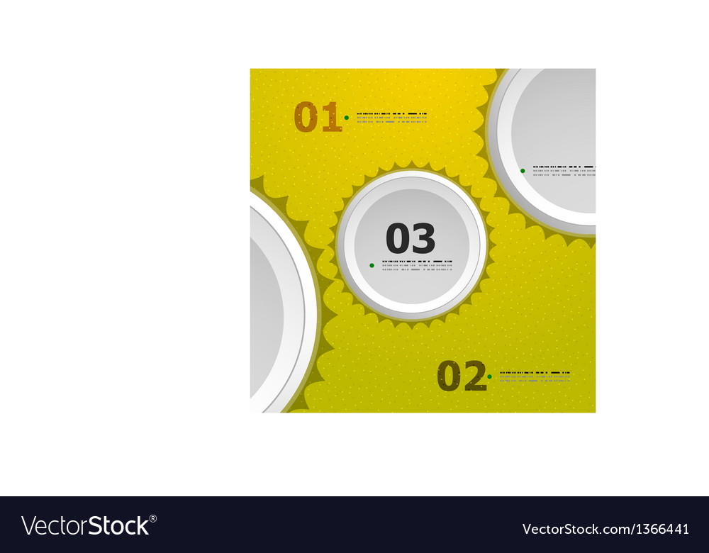 Abstract steps circles template