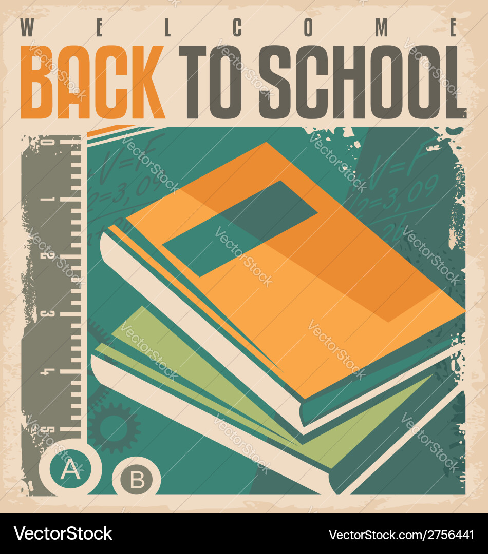 Back to school Royalty Free Vector Image - VectorStock