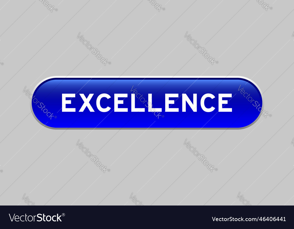 Blue color capsule shape button with word Vector Image Blue color capsule shape button with word